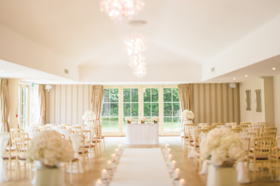 Light-filled function room set for a celebration